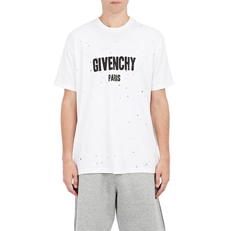 givenchy t shirt men's white|givenchy graphic t shirt.